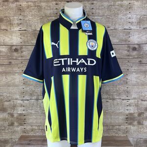 Manchester City Size XXL 24’ 25’ Away kit Jersey Blue and Yellow Puma New